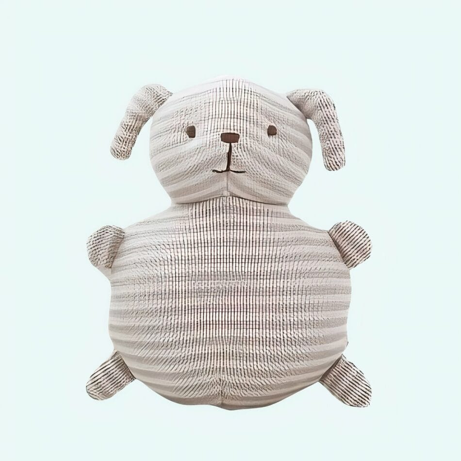Schattige Hondenknuffel Met Zachte Vulling En Lachend Gezicht De Knuffel