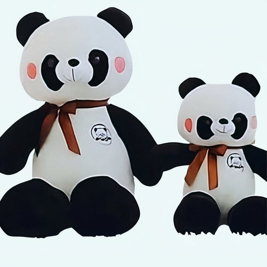 Schattige Reuzen Panda Knuffel Met Fluweelachtige Vacht De Knuffel