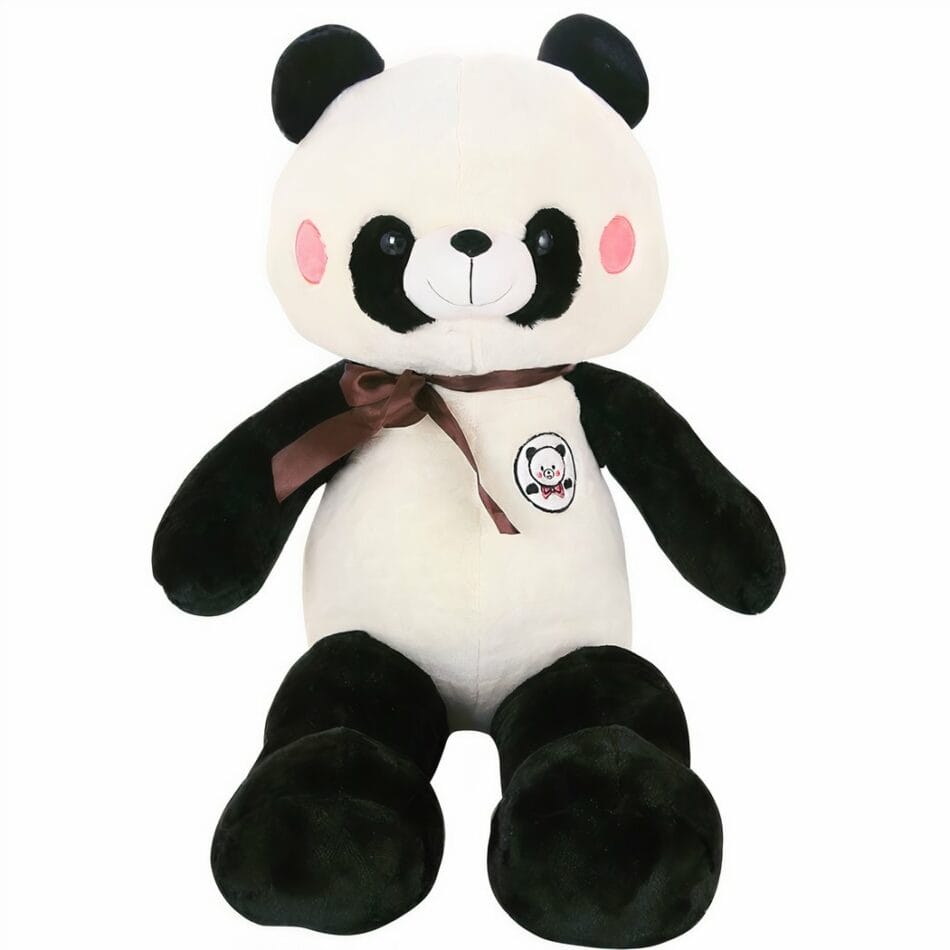Schattige Reuzen Panda Knuffel Met Fluweelachtige Vacht De Knuffel
