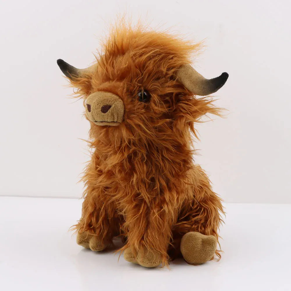 Schotse Hooglander Knuffel 29 cm | Bruin, Wit of Zwart De Knuffel Bruin