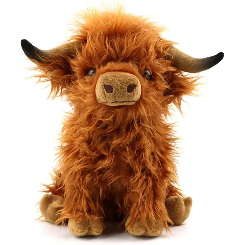 Schotse Hooglander Knuffel 29 cm | Bruin, Wit of Zwart De Knuffel