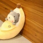Shiba Inu Knuffel in Banane Vorm Ultra Zachte Polaire Stof De Knuffel
