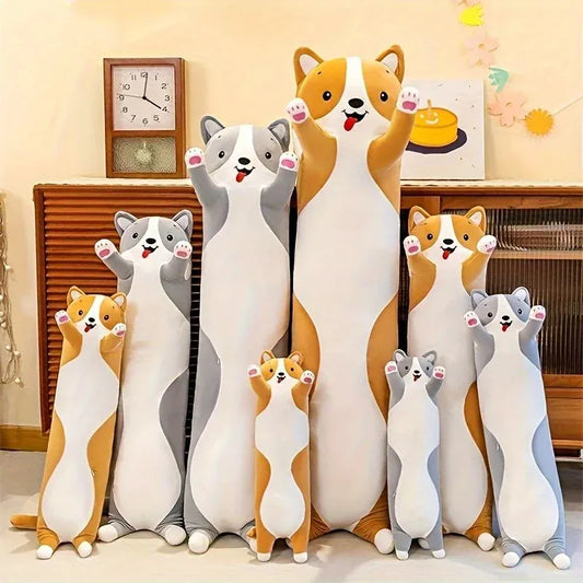 Shiba Inu Knuffelkussen 50 cm | Pluche Hond Kussen De Knuffel