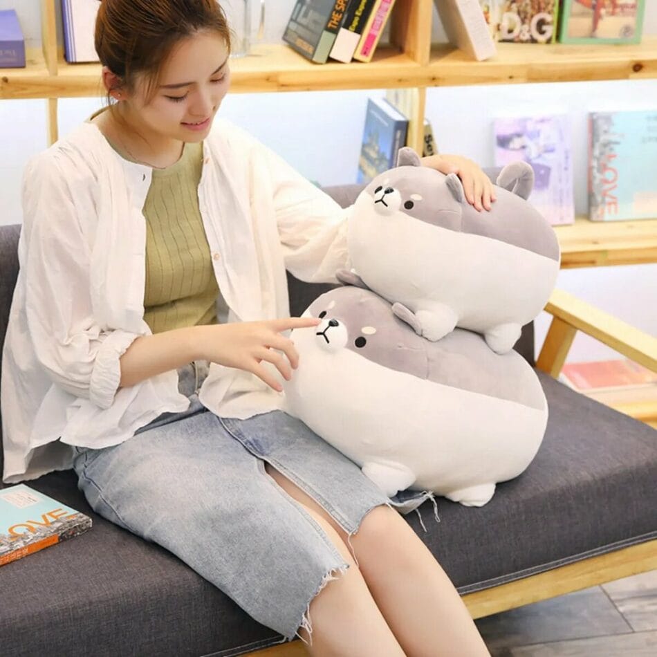 Shiba Inu Kussen Knuffel Ultra Zacht Decoratief Slaapmaatje De Knuffel