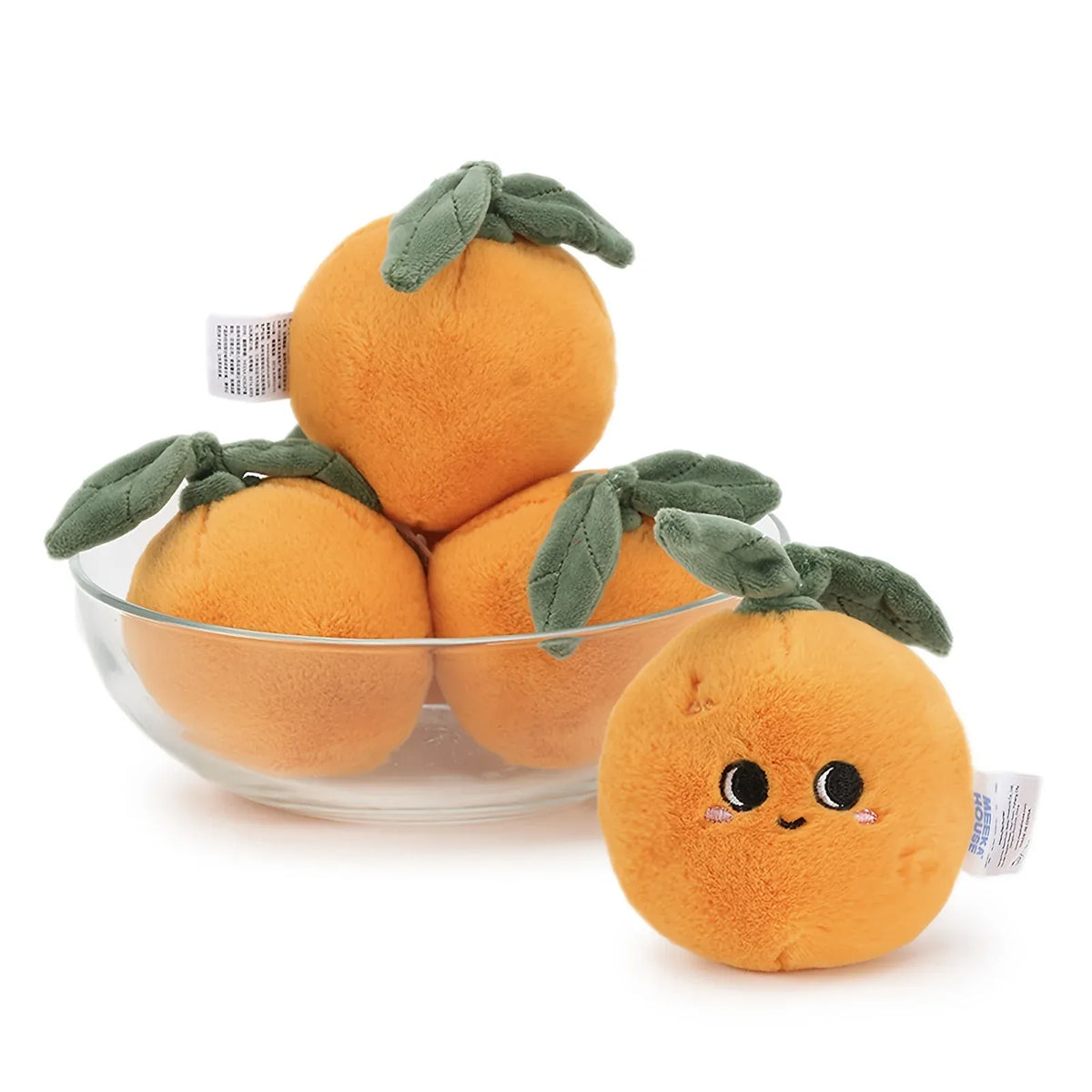 Sinaasappel Knuffel 10 cm | Zacht Fruit Knuffeltje De Knuffel