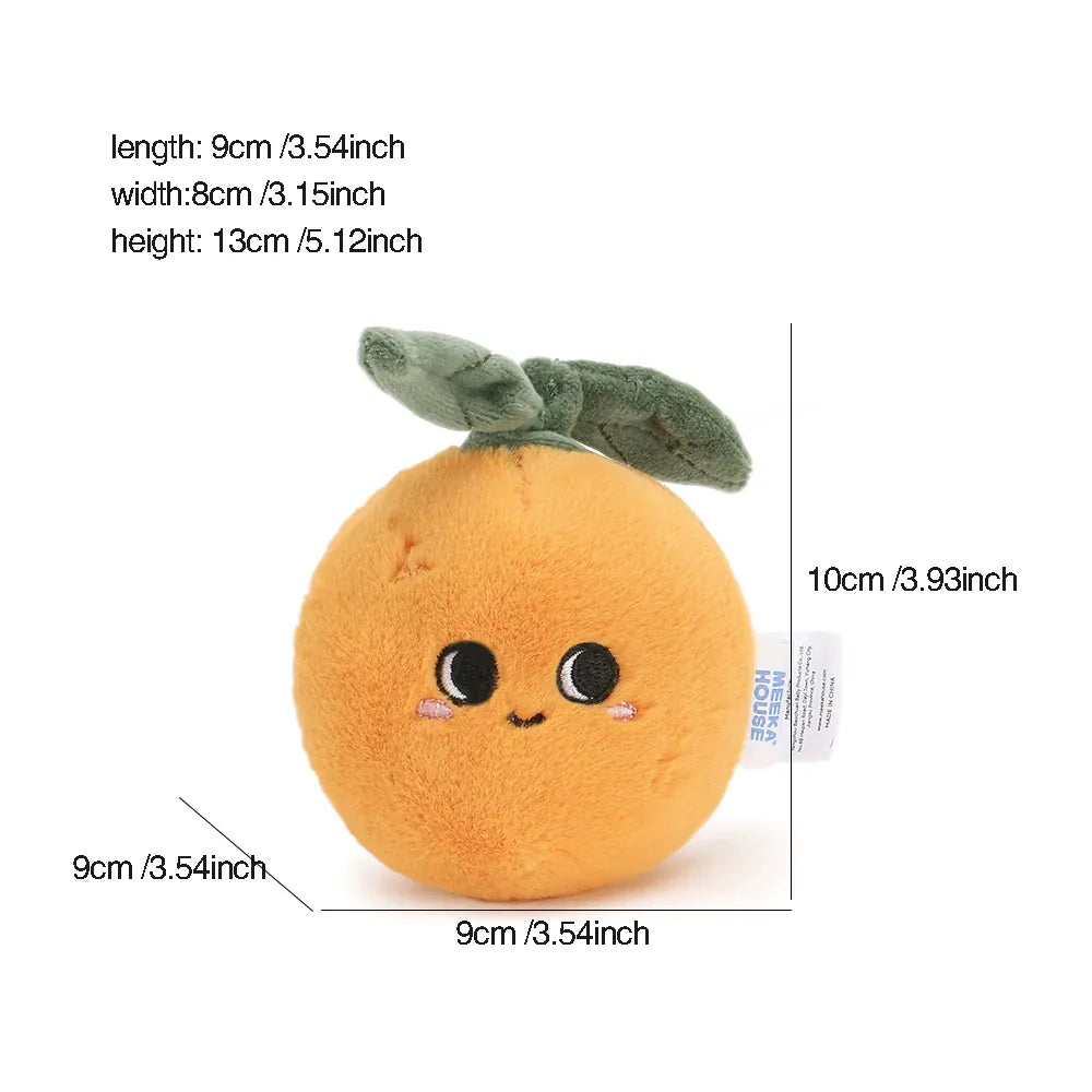 Sinaasappel Knuffel 10 cm | Zacht Fruit Knuffeltje De Knuffel