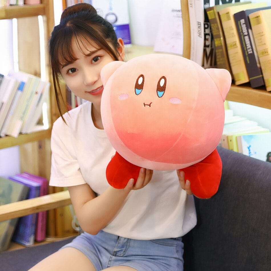 Skattig Knuffel Kirby Hoofd Omhoog 35 Cm Pluche De Knuffel