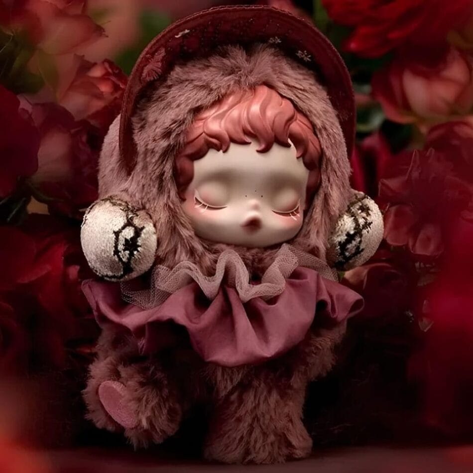 Skullpanda Bloementhema Blind Box Knuffel De Knuffel