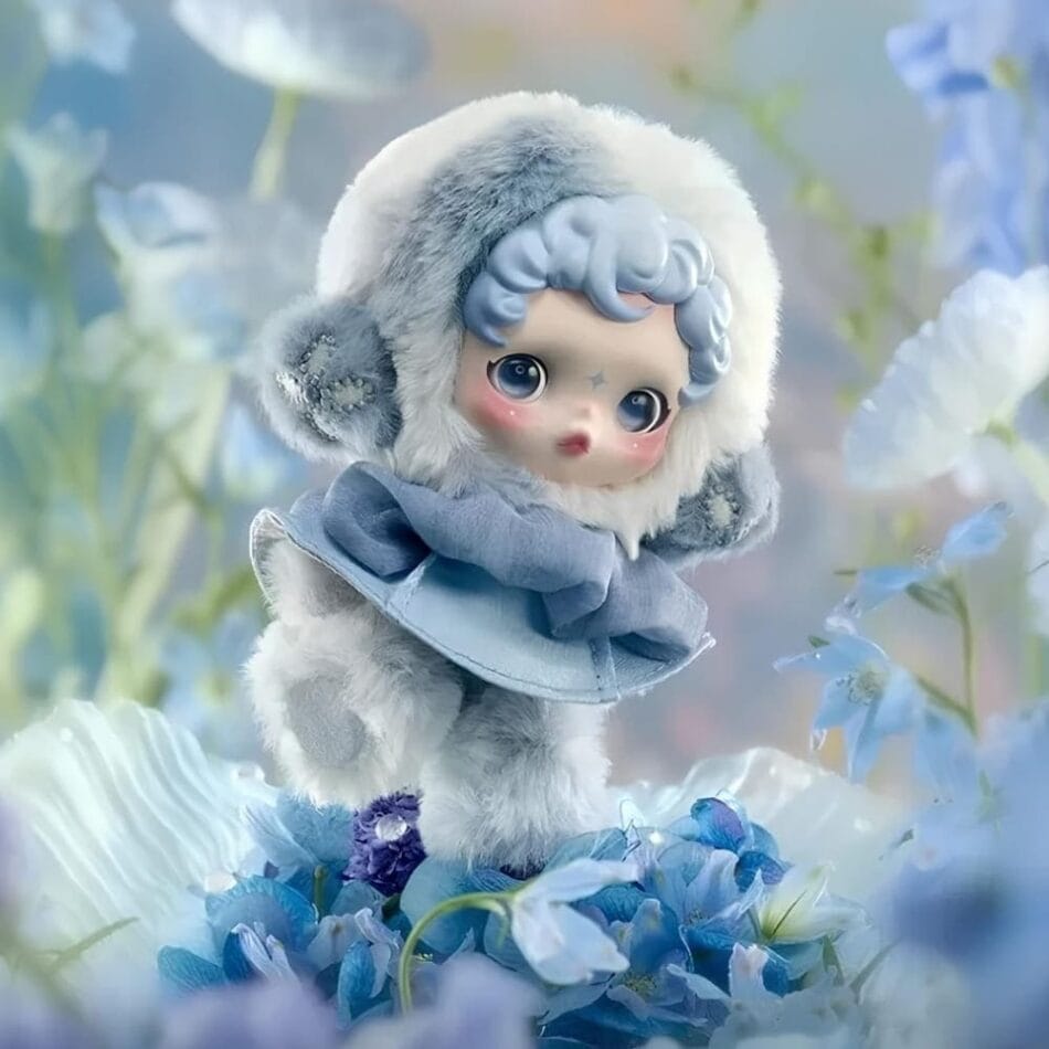 Skullpanda Bloementhema Blind Box Knuffel De Knuffel
