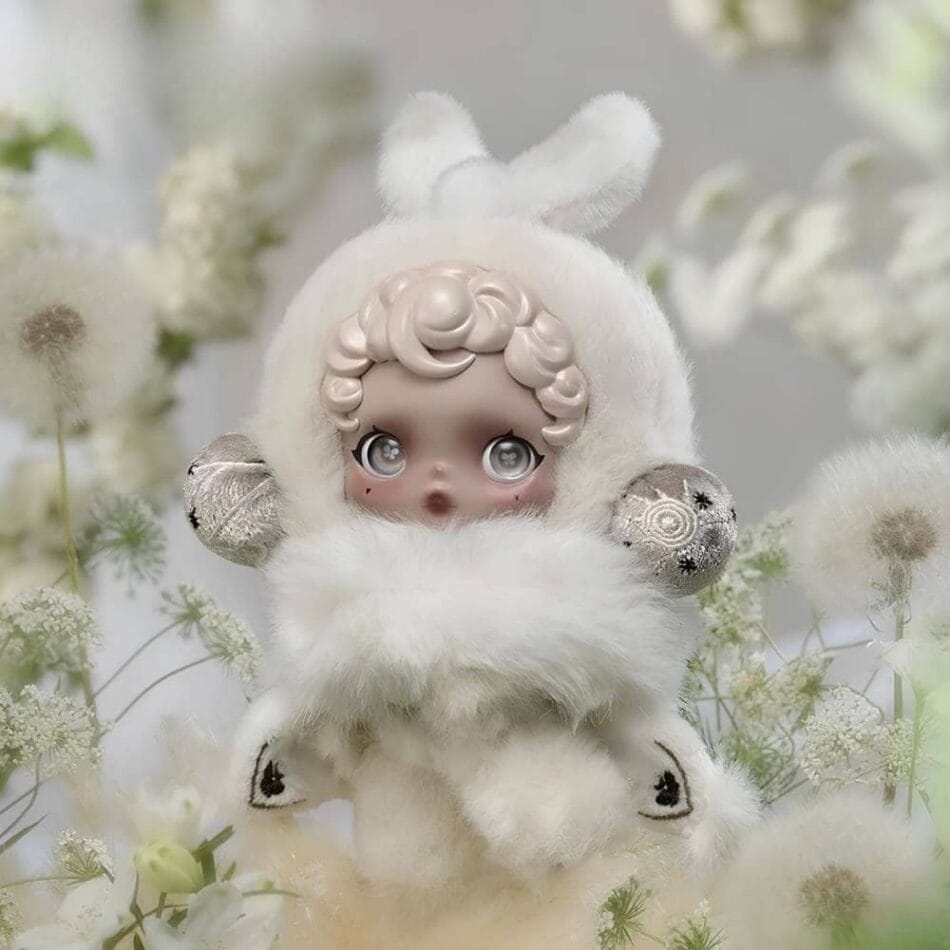 Skullpanda Bloementhema Blind Box Knuffel De Knuffel