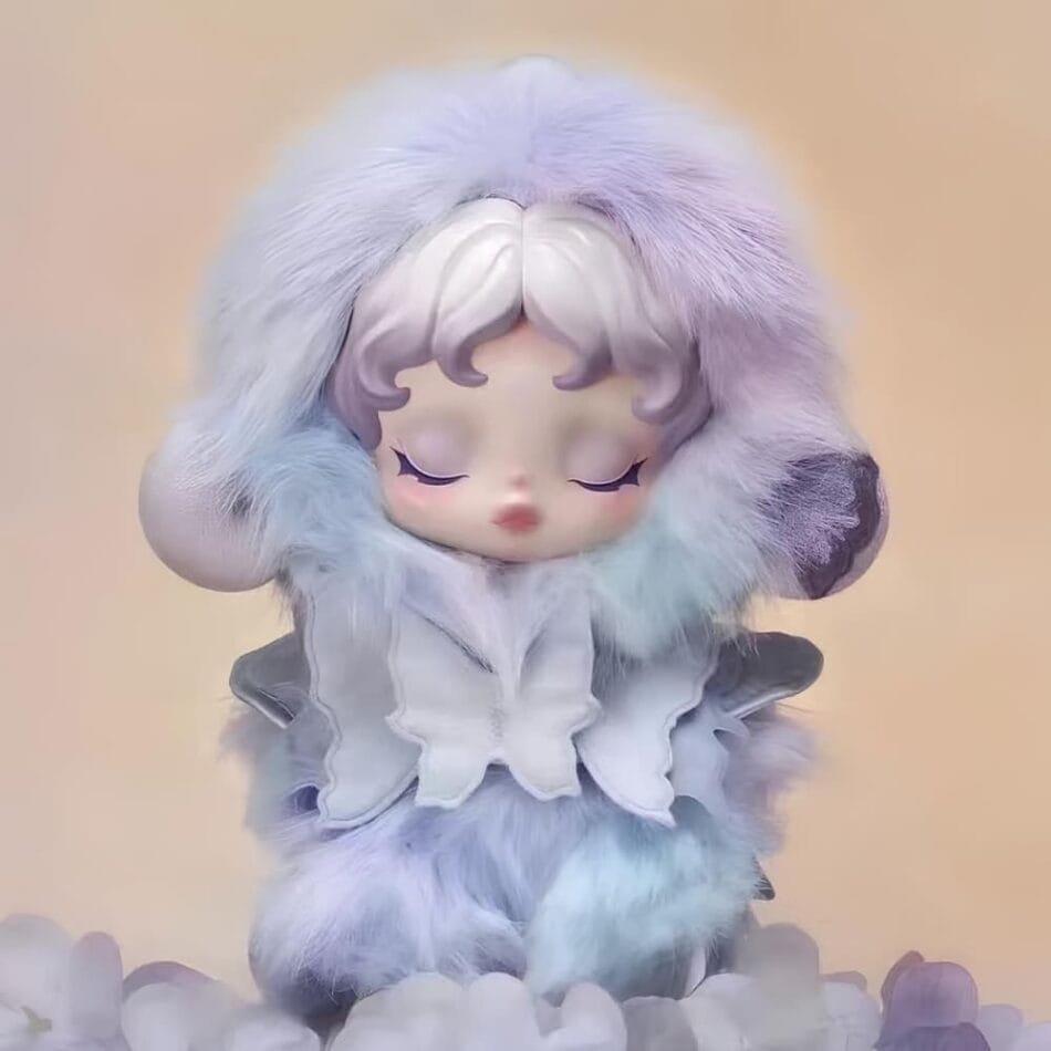 Skullpanda Bloementhema Blind Box Knuffel De Knuffel