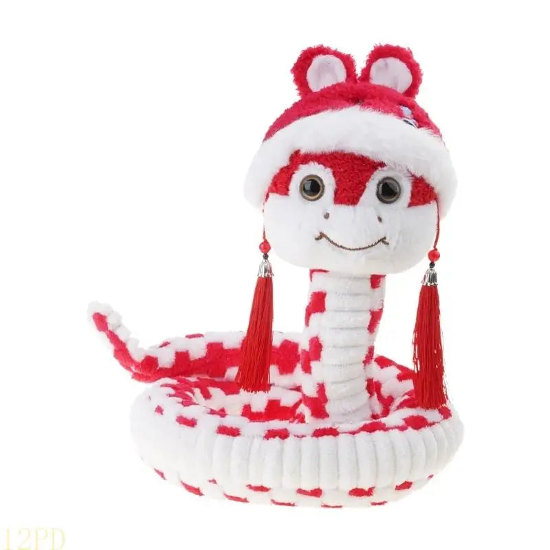Slang Knuffelkussen | Jaar van de Slang Pluche Kussen De Knuffel Rood / Model 1