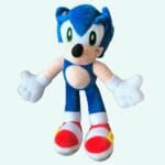 Sonic Egel Knuffel Blauwe Vacht Rode Schoentjes Grote Ogen De Knuffel