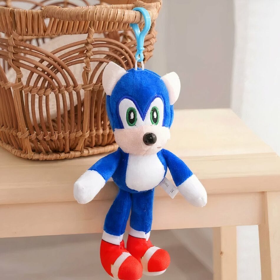 Sonic Knuffel Sleutelhanger 18 cm Pluche Egel De Knuffel