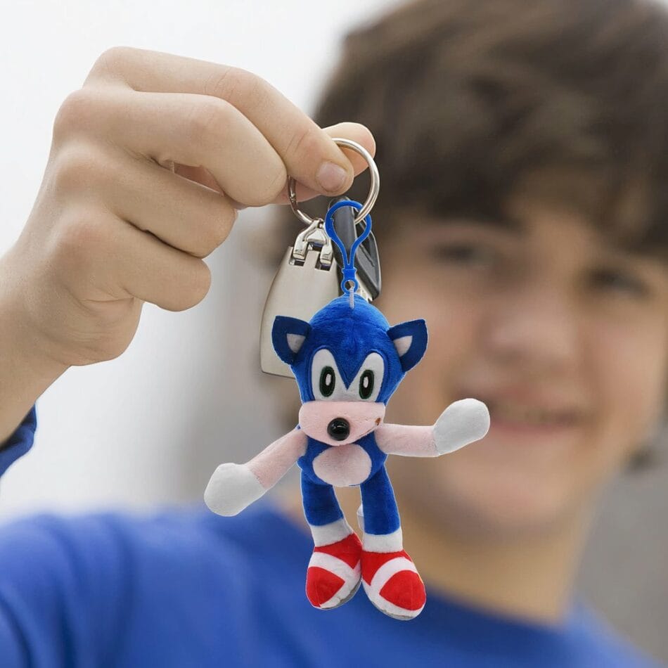 Sonic Knuffel Sleutelhanger 18 cm Pluche Egel De Knuffel