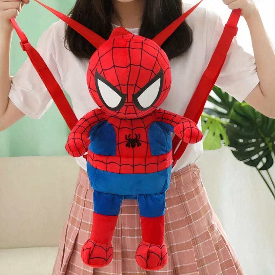 Spiderman Knuffel Rugzak Pluche Schooltas voor Kinderen De Knuffel