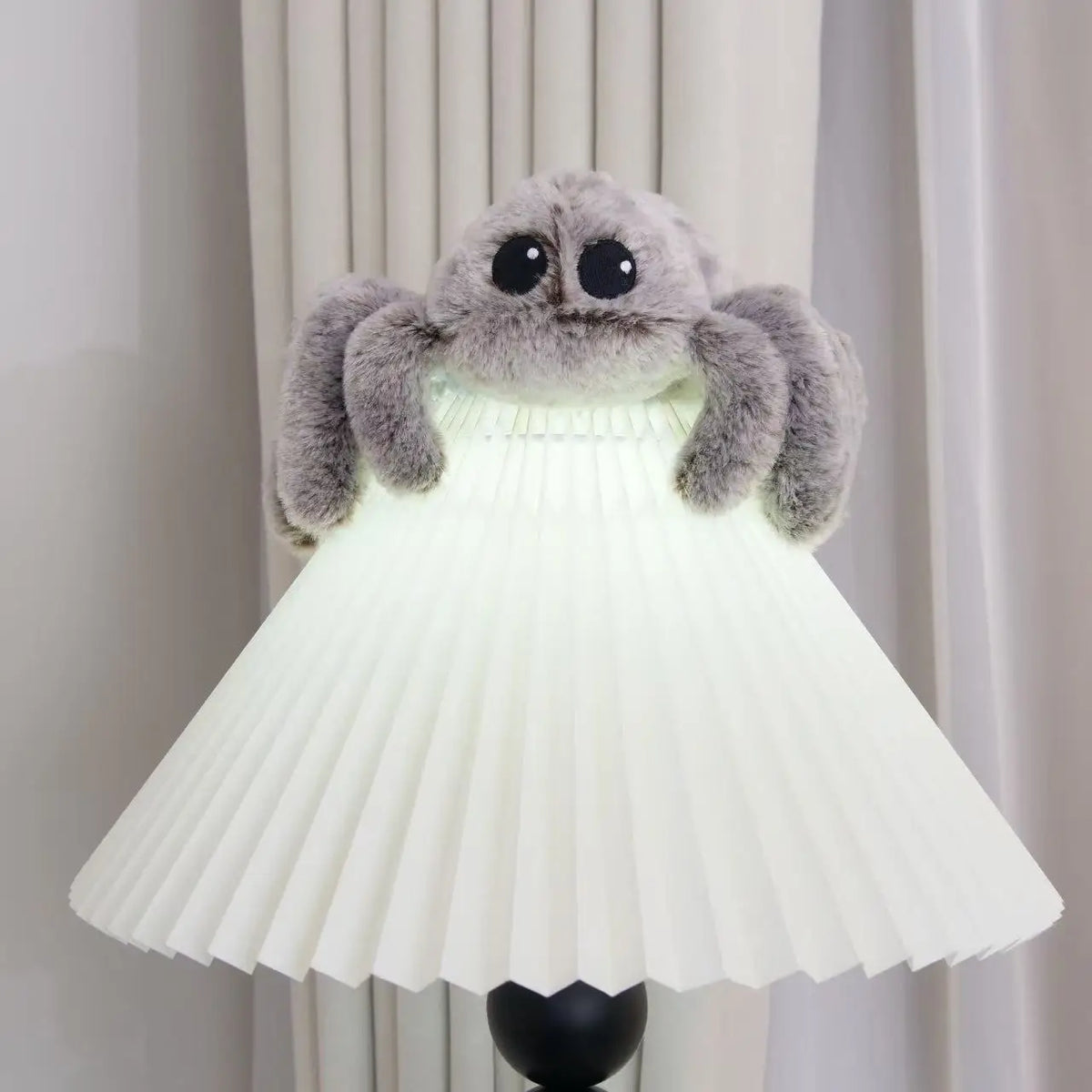 Spin Knuffel Realistisch | Grijze Pluche Spin De Knuffel