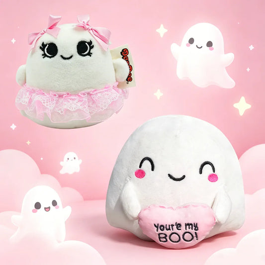 Spookje met Hartje Knuffel | 8 of 15 cm, ook als Duo De Knuffel