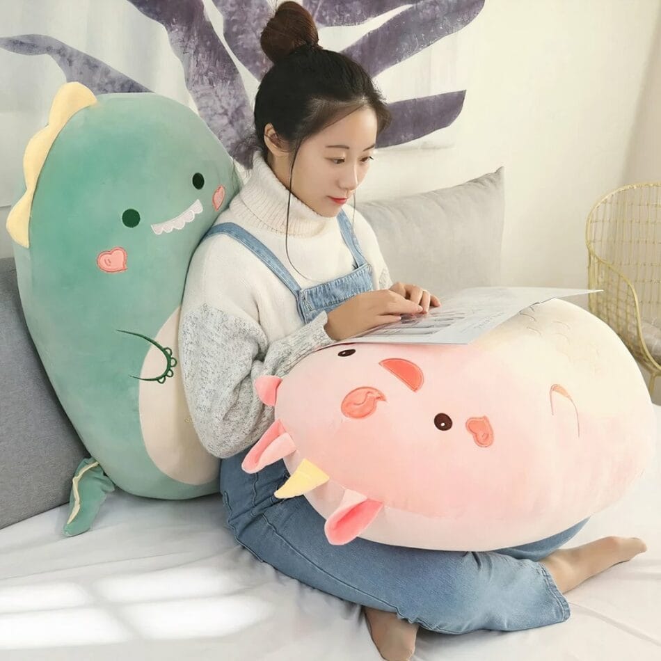 Squishmallow Dinosaurus Knuffel Superzacht Voor Kinderen De Knuffel