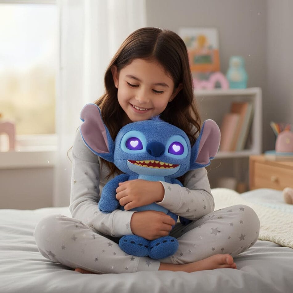 Stitch Interactieve Knuffel met LED Ogen en Emoties De Knuffel