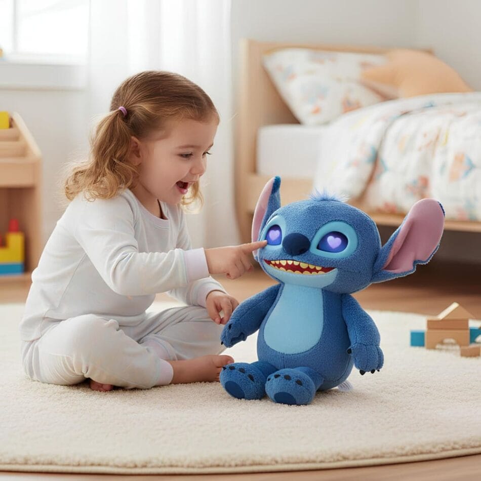 Stitch Interactieve Knuffel met LED Ogen en Emoties De Knuffel