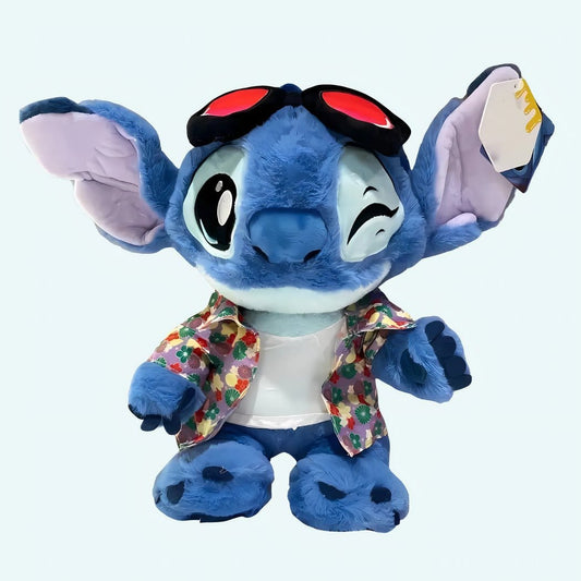 Stitch Knuffel Met Bloemenhemd En Zonnebril De Knuffel