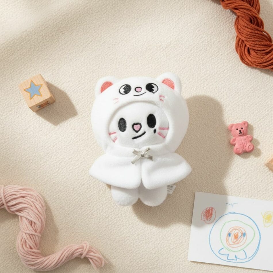 Stray Kids Hyunjin Compacte Knuffel Furet Kawaii Stijl Pluche De Knuffel