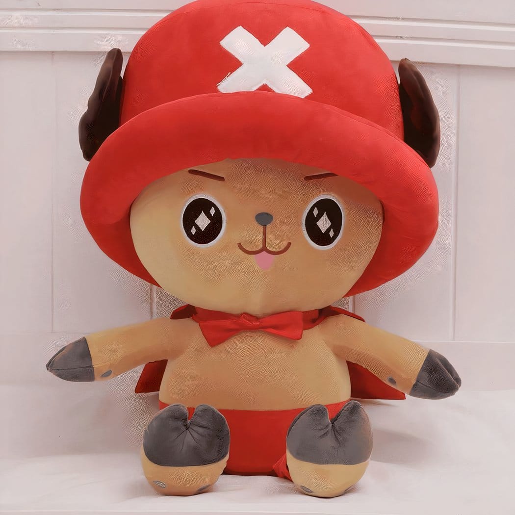 Tony Chopper Knuffel One Piece Zittende Rode 70 cm De Knuffel 70cm
