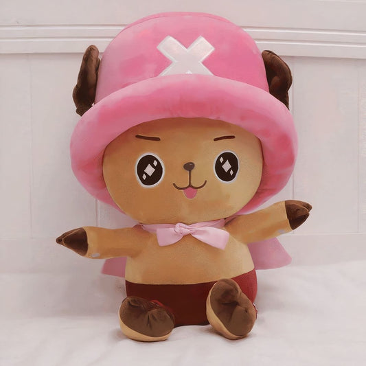 Tony Chopper One Piece Knuffel Roze 70 cm De Knuffel 35cm