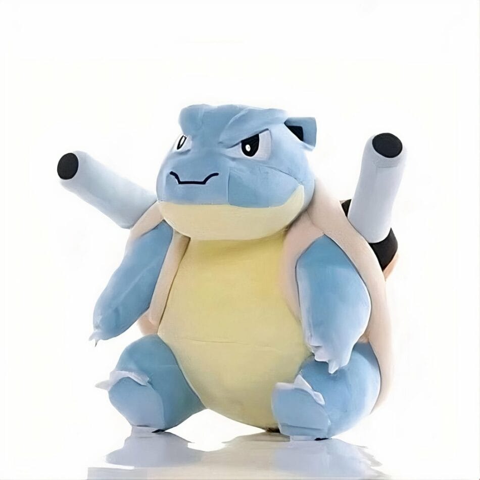 Tortank Knuffel Pokémon met Officieel Franchise Logo De Knuffel