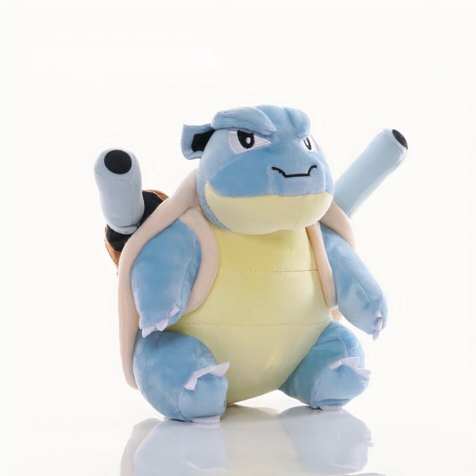 Tortank Knuffel Pokémon met Officieel Franchise Logo De Knuffel