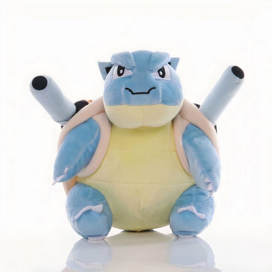Tortank Knuffel Pokémon met Officieel Franchise Logo De Knuffel