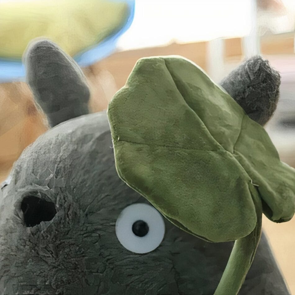 Totoro Knuffel Superzacht Met Lotusblad Paraplu De Knuffel