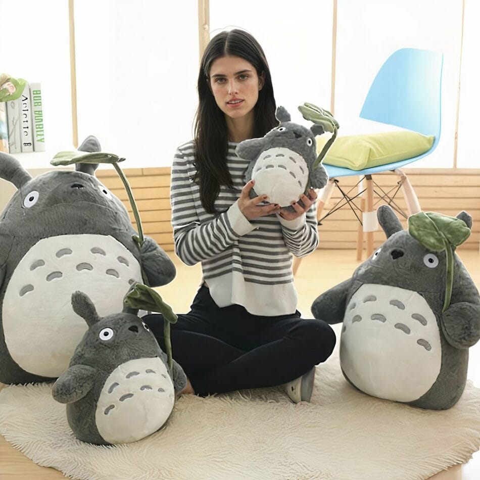Totoro Knuffel Superzacht Met Lotusblad Paraplu De Knuffel