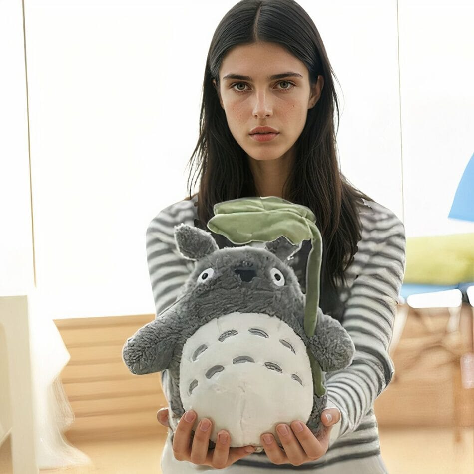 Totoro Knuffel Superzacht Met Lotusblad Paraplu De Knuffel