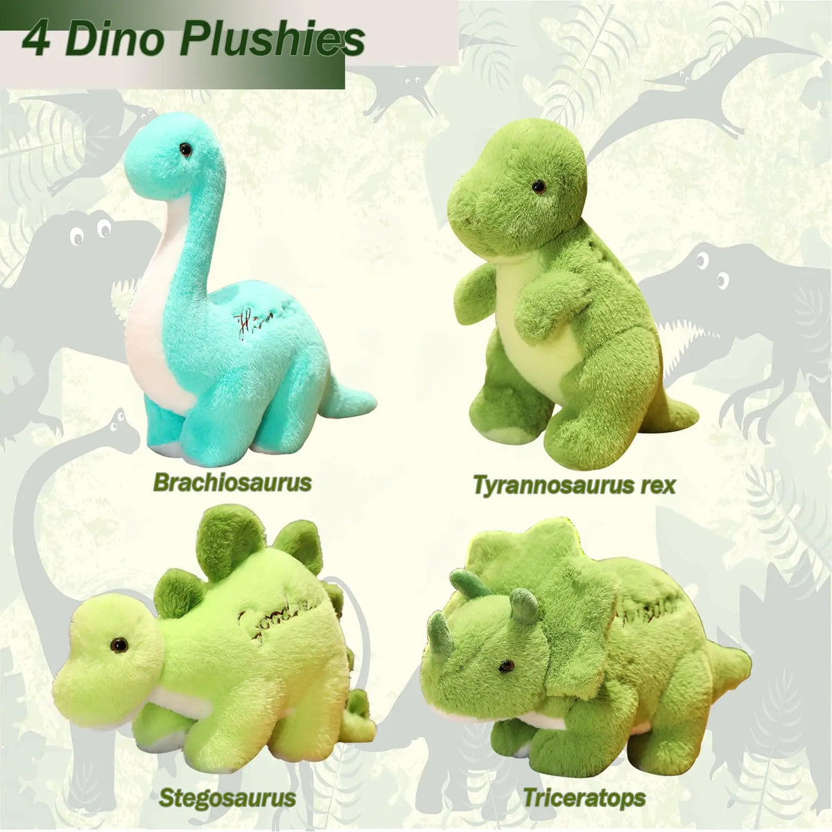 Triceratops Knuffel | Zachte Pluche Dinosaurus De Knuffel