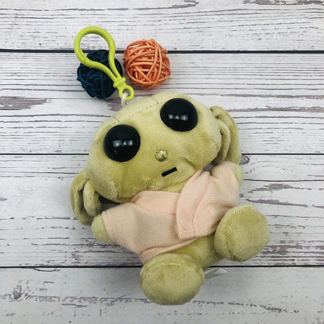 Twee Baby Yoda Knuffel Sleutelhangers van Zachte Pluche Star Wars De Knuffel