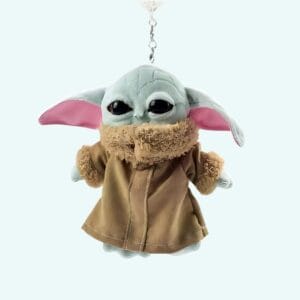 Twee Baby Yoda Knuffel Sleutelhangers van Zachte Pluche Star Wars De Knuffel