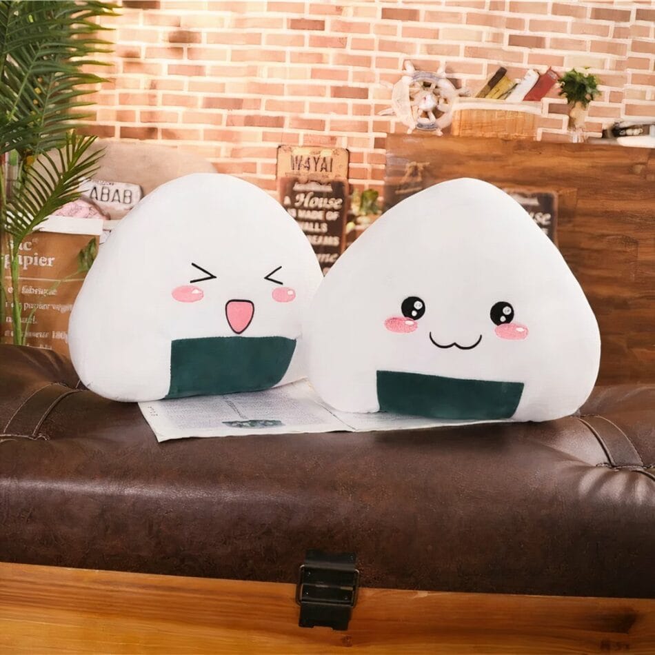 Ultra Zachte Rijstbal Knuffel Met Sushi Thema Roze Wangen De Knuffel