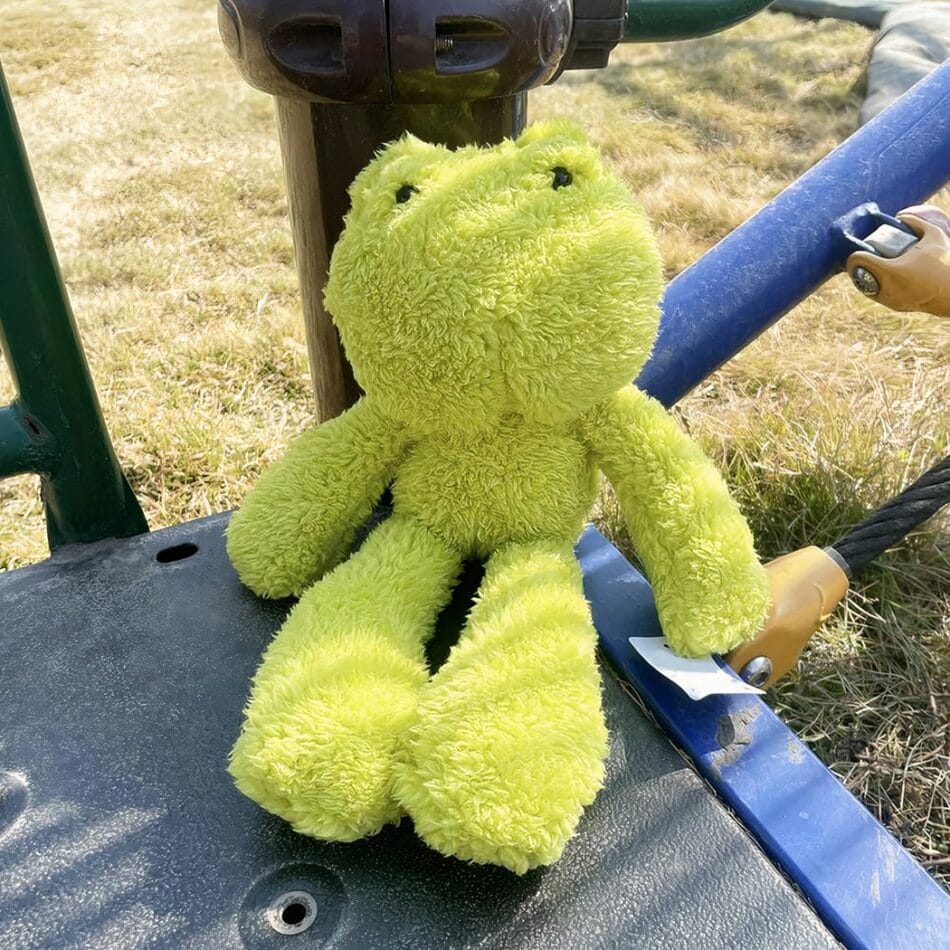 Ultrasofte Knuffel Kikker Met Speels Ontwerp En Felle Kleuren De Knuffel