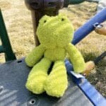 Ultrasofte Knuffel Kikker Met Speels Ontwerp En Felle Kleuren De Knuffel