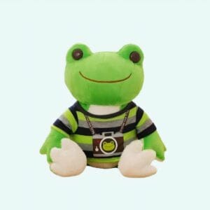 Ultrasofte Knuffel Kikker Met Speels Ontwerp En Felle Kleuren De Knuffel