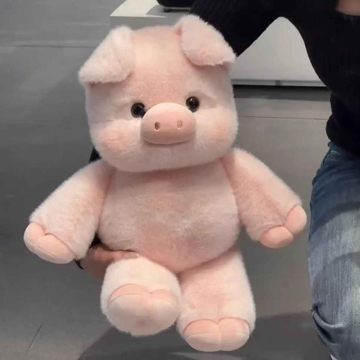 Varken Knuffelkussen 45 cm | Zacht Steunvarkentje in 15 Kleuren De Knuffel Kastanjebruin