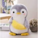Velourszachte Knuffel Pinguïn Met Banaanvormige Staart De Knuffel