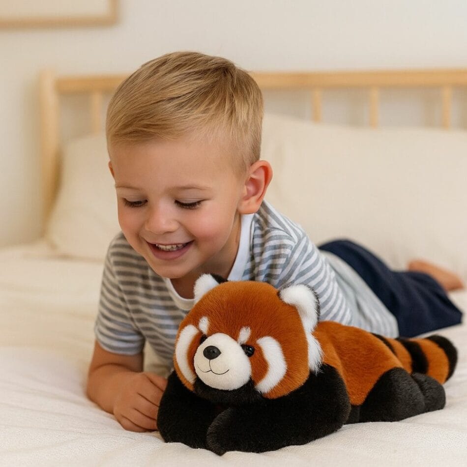 Verzwaarde Rode Panda Knuffel met Gewichtsverdeling voor Comfort De Knuffel
