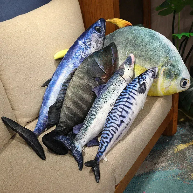 Vis Knuffel 3D XXL | Realistische Pluche Zalm en Tonijn tot 100 cm De Knuffel