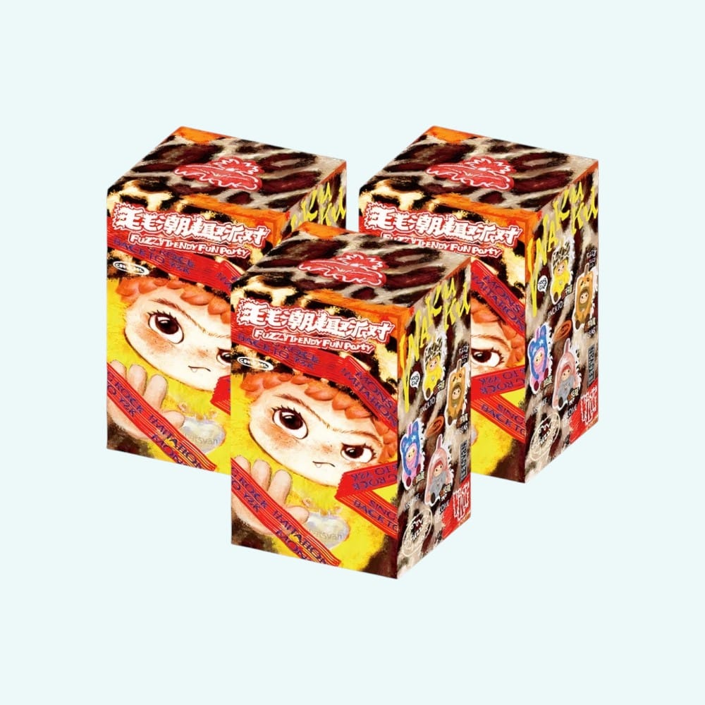 Wakuku Blind Box Fuzzy Fun Party Knuffel De Knuffel set-van-3
