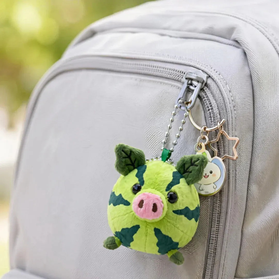 Watermeloen Varken Knuffel 10 of 24 cm | Zomers Fruit Biggetje De Knuffel
