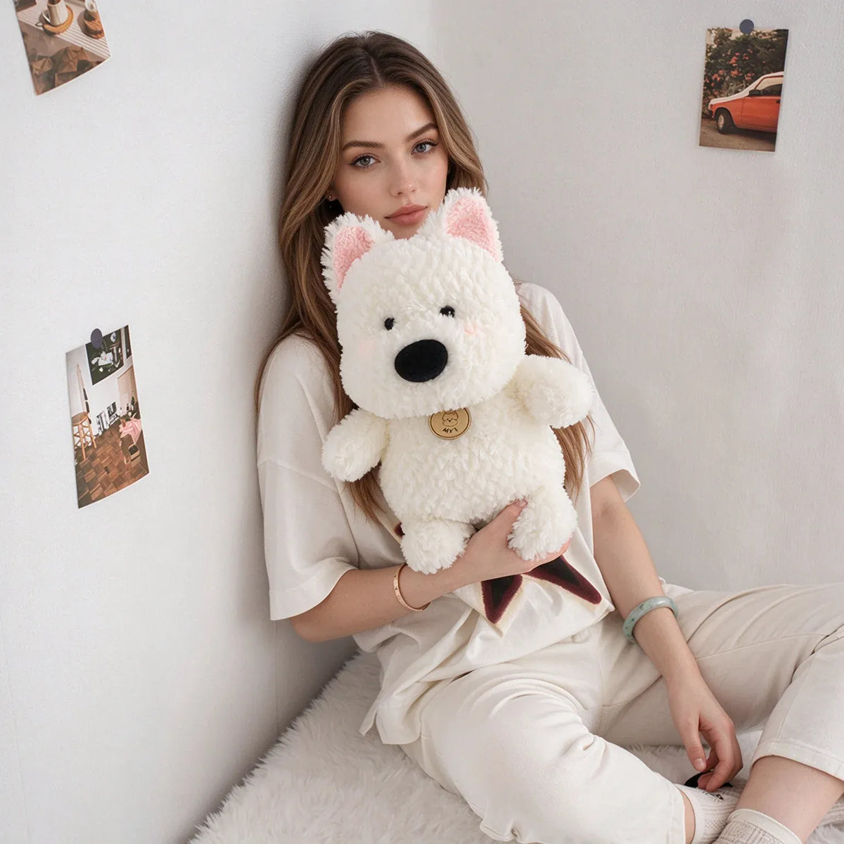 West Highland Terrier Knuffel 14 tot 35 cm | Staande Westie De Knuffel