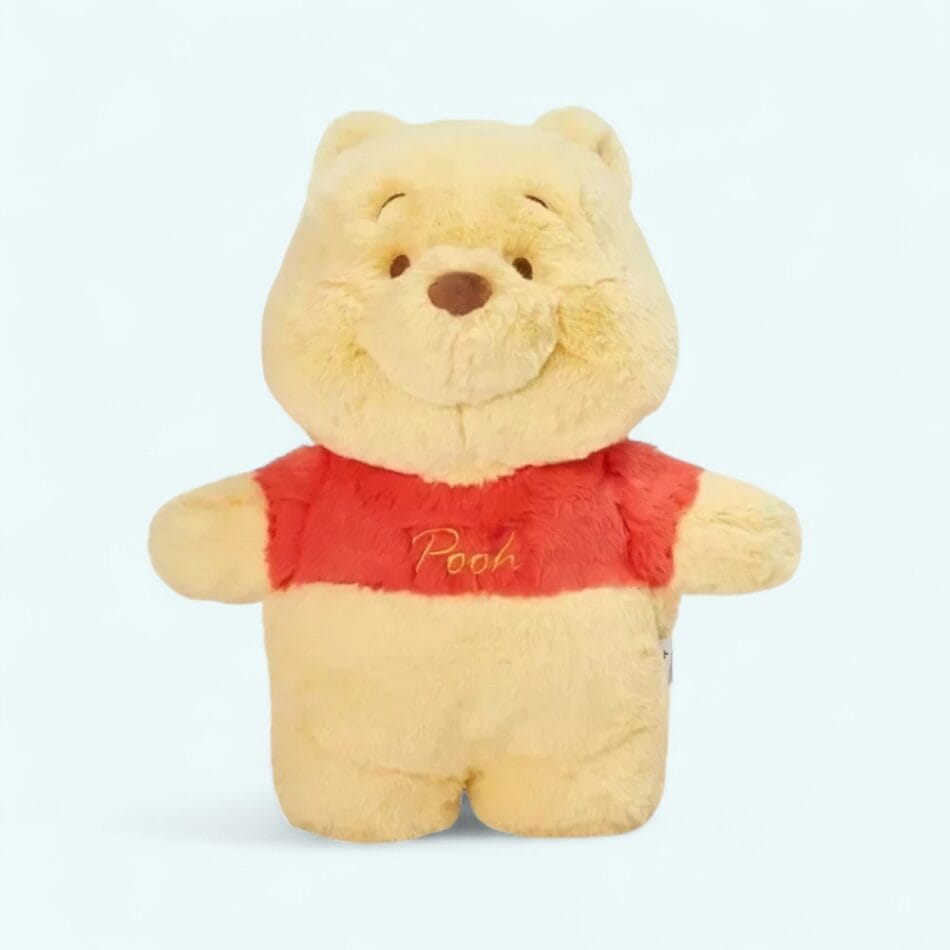 Winnie Beertje Knuffel Warmwaterkruik 2 In 1 Zacht Gouden Vacht De Knuffel